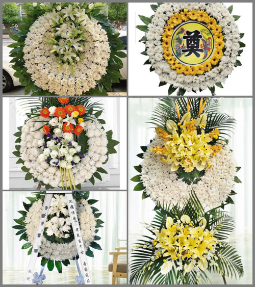 江苏常州武进区雪堰镇南宅村花圈速递